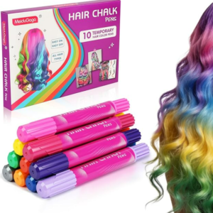 【VIELFÄLTIGE FARBEN】Die auswaschbare Haarfärbekreide von BUTBU für Kinder ist in 10 kräftigen Farben erhältlich: Gelb, Lila, Orange, Rosenrot, Rot, tiefes Rosenrot, Dunkellila, Silbergrau, Blau und Grün. Die Farbintensität lässt sich individuell anpassen. Die Kreide kann pur oder gemischt verwendet werden, um ganz einfach Ihre eigene, einzigartige Haarfarbe zu kreieren. 【SICHER UND UNGIFTIG】Unsere Haarkreide für Mädchen basiert auf einer sicheren und ungiftigen, wasserlöslichen Formel, die keine allergischen Reaktionen hervorruft und sich leicht mit Wasser ausspülen lässt. Sie ist unbedenklich für die Haare und die Haut Ihres Kindes und hinterlässt keine Rückstände. 【VIELSEITIG EINSETZBAR】Unsere Haarkreide eignet sich für alle Haartypen und Frisuren. Sie können Ihre Haare nicht nur zu verschiedenen Anlässen wie Halloween, Kindertag, Ostern, Cosplay-Partys und Geburtstagsfeiern verschönern, sondern sie auch als hübsche Dekoration verwenden, um Ihrem Alltag Farbe zu verleihen.